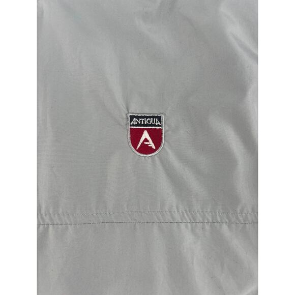 Antigua Golf Jacket Mens Small Gray Pullover Long Sleeve Pockets Sportswear New - Picture 8 of 11